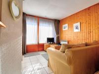 a living room with a couch and a television at Appartement Morzine, 2 pièces, 6 personnes - FR-1-524-41 in Morzine