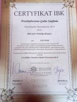 Certifikát, ocenenie alebo iný dokument vystavený v ubytovaní Willa Babia Góra