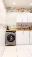 Kuchyň nebo kuchyňský kout v ubytování Warm apartment