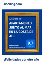 Certifikát, ocenenie alebo iný dokument vystavený v ubytovaní APARTAMENTO JUNTO AL MAR EN LA COSTA DE ALMERIA