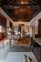 A seating area at Isla Baja Suites