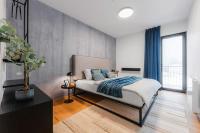 Postel nebo postele na pokoji v ubytování DeLuxe apartmán s terasou Janské Lázně 3 Ski&Bike by AlkaTravel