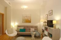 A seating area at Moderno y Centrico Apartamento 1 dormitorio