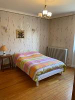 Łóżko lub łóżka w pokoju w obiekcie Location maison à Chadron : Haute Loire