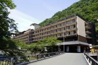 旅館から撮影された、または一般的な山の景色