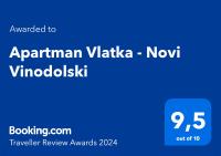 Certifikát, hodnocení, plakát nebo jiný dokument vystavený v ubytování Apartman Vlatka - Novi Vinodolski