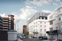 ブライトン＆ホーブにあるMaldron Hotel Brighton City Centreの市道一団