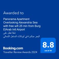 Certifikát, hodnocení, plakát nebo jiný dokument vystavený v ubytování Panorama Apartment with a charming sea view near Alexandria and Burg ElArab Intl Airport with Free wifi شقة باطلالة ساحرة على البحر اول الساحل الشمالي