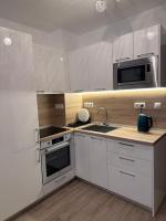 Kuchyň nebo kuchyňský kout v ubytování Studio CASCADAS FAMILY RESORT
