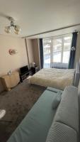 Postel nebo postele na pokoji v ubytování Borovets Hills Boro Boro Studio 35m2