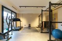 Posilňovňa alebo fitness centrum v ubytovaní Ollen apartments