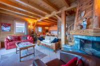 Część wypoczynkowa w obiekcie Cosymontagne - Le Chalet - 3Ch - 8 pers- Terrasse Sud, magnifique vue