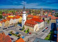 Widok na miasto Mirsk z tego apartamentu