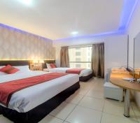 Postel nebo postele na pokoji v ubytování Jbr beach walk 2 bedrooms front sea