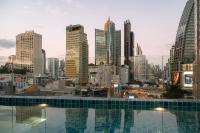Nespecifikovaný výhled na destinaci Bangkok nebo výhled na město při pohledu z hotelu