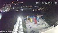 an aerial view of a playground at night at Villa SHAMS in Travnik
