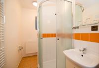 Koupelna v ubytování Apartmány u jezera Fami***