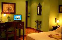 TV a/nebo společenská místnost v ubytování Hotel Baviera