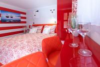 A bed or beds in a room at Balaton Fantasy Villa