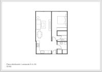 The floor plan of OceanFront Flat III by Canary365