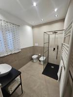 A bathroom at MeliKris home