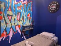 Posteľ alebo postele v izbe v ubytovaní Cyber Loft - Futuristic Athens VIPGreece