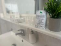 Koupelna v ubytování Hotel Pelikan