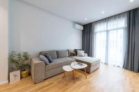 Posezení v ubytování Modern & Stylish Sea Apartment with Parking