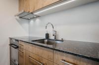 Kuchyň nebo kuchyňský kout v ubytování Apartment Bergdohle