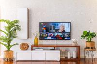 TV a/nebo společenská místnost v ubytování Maresia Villa Mar