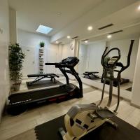 Posilňovňa alebo fitness centrum v ubytovaní Hotel Villa MiraMar