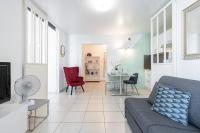 a living room with a couch and a table at Quiet 1 bdr Port! close Place du Pin Garibaldi in Nice