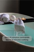 Kúpele alebo wellness v ubytovaní Chocolate Cookie- Piscina, terraza soleada, cocina completa y WIFI