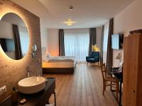 Łóżko lub łóżka w pokoju w obiekcie Gerhardhof - Zimmer Glamping Camping