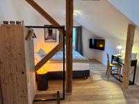 Łóżko lub łóżka w pokoju w obiekcie Gerhardhof - Zimmer Glamping Camping