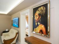 Posezení v ubytování Paradise Center Premium Suite 1