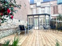 Balkón alebo terasa v ubytovaní Maison familiale de ville à Etretat