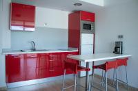 Kuchyň nebo kuchyňský kout v ubytování Apartamentos El Palmar