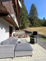 A seating area at Chata na Liptove