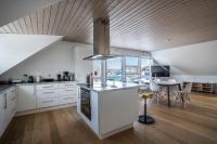 Ilulissat Stay - 4-bedroom villa with sea view and hot tubにあるキッチンまたは簡易キッチン