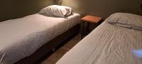 Postel nebo postele na pokoji v ubytování 105,3 appartement 200m van strand