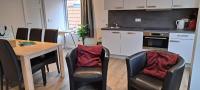 Kuchyň nebo kuchyňský kout v ubytování 105,3 appartement 200m van strand