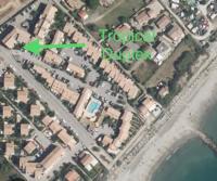 a map of a city with the words foreign blazer at Tropical Duplex : Bord de mer + Piscine in Frontignan