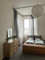 Posteľ alebo postele v izbe v ubytovaní Room in Old Town Krakow