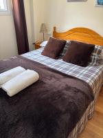 Posteľ alebo postele v izbe v ubytovaní Apartamento Deluxe a Pie de Pista Miramar Ski