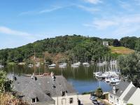 a view of a marina with boats in the water at Chalet Arzal, 3 pièces, 4 personnes - FR-1-783-2 in Arzal