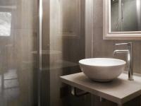 a bathroom with a sink and a glass shower at Chalet Valloire, 6 pièces, 12 personnes - FR-1-263-156 in Valloire