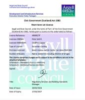 Certifikát, hodnocení, plakát nebo jiný dokument vystavený v ubytování Beach House - Carrick Castle