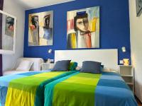 Posteľ alebo postele v izbe v ubytovaní Apartamento con jardín a 11 metros de la playa. B1.
