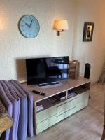 TV a/nebo společenská místnost v ubytování Kleines Ferienhaus in La Matanza De Acentejo